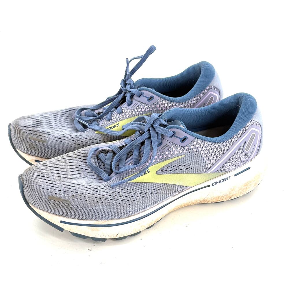 Brooks Womens Ghost 14 Sneakers 9 Blue Purple Running Shoes Comfort Travel